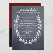 退職教授先生ラテン引用文 招待状 (正面/裏面)