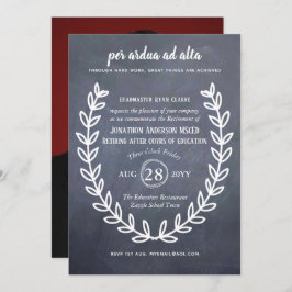 退職教授先生ラテン引用文 招待状