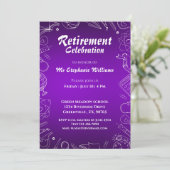 退職教諭の祝賀会 招待状 (スタンド正面)