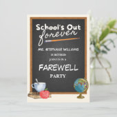 退職教諭 黒板お別れ会 招待状 (スタンド正面)