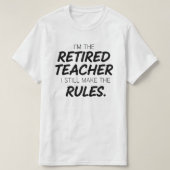 退職教諭 Tシャツ (デザイン正面)