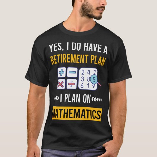 退職数学の数学 Tシャツ (正面)