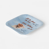 退職旅行をテーマにしたパーティー女性水彩色 ペーパープレート (傾斜あり)