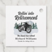 退職旅行テーマクラシックバイク転がズ フェイバータグ (裏面)