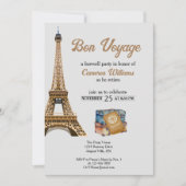 退職旅行テーマボンボヤージエフェルトワ 招待状 (正面)
