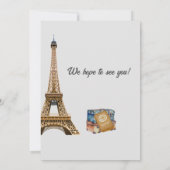 退職旅行テーマボンボヤージエフェルトワ 招待状 (裏面)