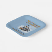 退職旅行テーマヴィンテージ列車次の駅 ペーパープレート (傾斜あり)