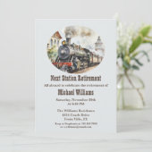 退職旅行転がのパーティー列車の次の駅 招待状 (スタンド正面)