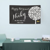 退職旗パーソナライズされた 横断幕 (トレードショー)