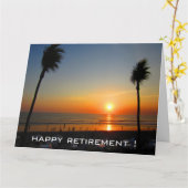 退職日の手 カード (黄色い花)