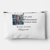 退職時のおめでとう追加の写真名日付mi アクセサリーポーチ (裏面)