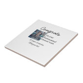 退職時のおめでとう追加の写真名日付mi タイル (側面)