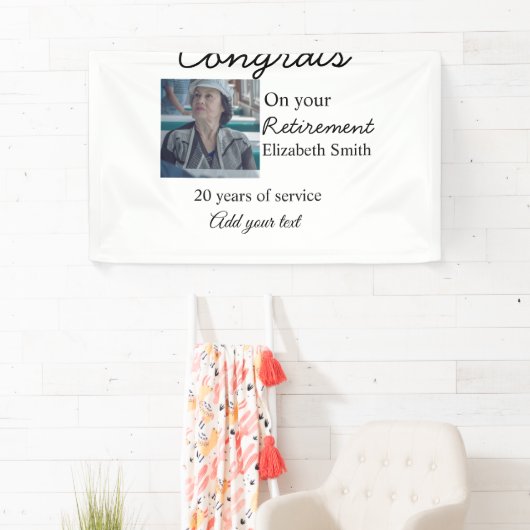 退職時のおめでとう追加の写真名日付mi 横断幕 (インサイチュ)