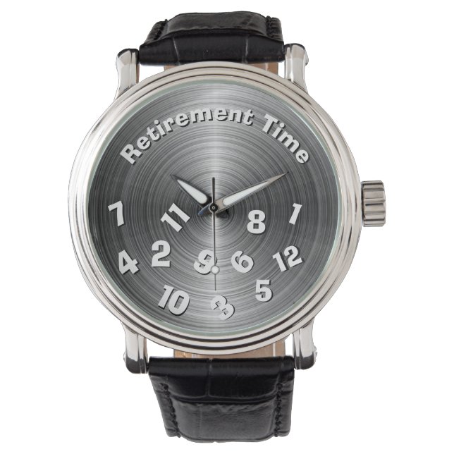 退職時間 腕時計 (正面)