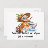 退職最高のの一部 ポストカード (正面/裏面)