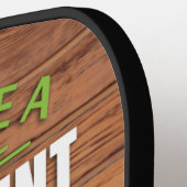 退職木材おもしろいとグリーンモノグラム ピックルボールラケット (左詳細)