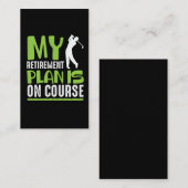 退職案がゴルフプレーヤー退職したに進む 名刺 (正面/裏面)