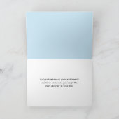 退職用のオフィスブリーフケース付き鳥 カード (内部)