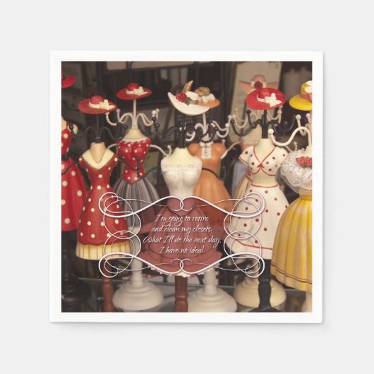 退職用ナプキン スタンダードカクテルナプキン (正面)