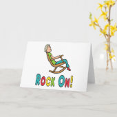 退職用ロッキングチェア カード (黄色い花)