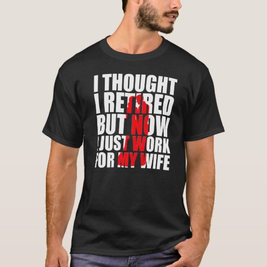 退職男性へのパパギャグ Tシャツ (正面)