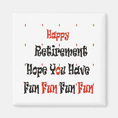 退職磁石 マグネット (正面)