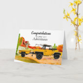 退職祝いのカード カード (黄色い花)