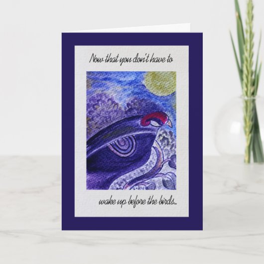 退職祝いのメモ カード (正面)