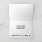 退職祝いウッズレイク カード (内部)