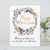 退職祝いギフト カード (スタンド正面)