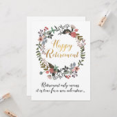 退職祝いギフト カード (正面/裏面インサイチュ)