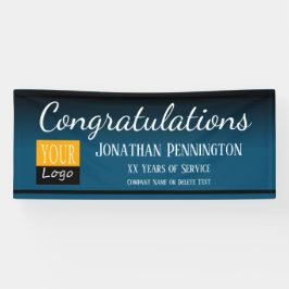 退職祝いロゴの追加 横断幕