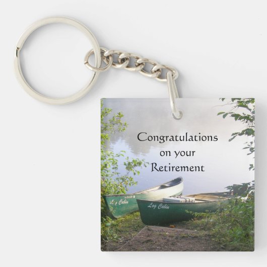 退職祝い次の冒険 キーホルダー (正面)