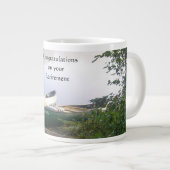 退職祝い次の冒険 ジャンボコーヒーマグカップ (正面右)