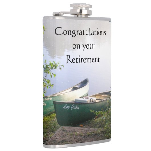 退職祝い次の冒険 フラスク (右)