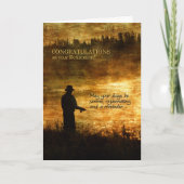 退職祝い漁師魚釣り カード (正面)