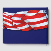 退職祝い赤白青バンティング ゲストブック (裏面)