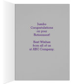 退職祝い,青,紫モノグラム (内側 (右))