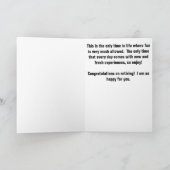 退職祝いNo more Mondaysカード カード (内部)