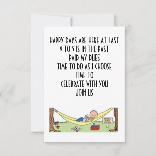 退職祝はYOU-招待状 招待状 (正面)