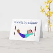 退職祝リラックスい***の準備が整った** カード (黄色い花)