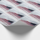 退職米国の旗の包装紙 ラッピングペーパー (角)