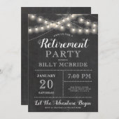 退職素朴パーティの招待状 招待状 (正面/裏面)