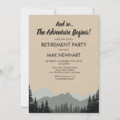 退職素朴パーティの招待状 招待状 (正面)