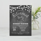 退職素朴パーティーシャルボード 招待状 (スタンド正面)