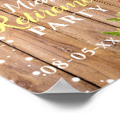 退職素朴フローラひまわりパーティー歓迎 ポスター (角)