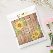 退職素朴フローラひまわりパーティー フェイバーバッグ (封をした状態)