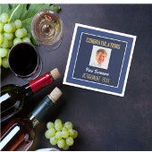 退職者おめでとう!フォトリタイアナプキン スタンダードカクテルナプキン