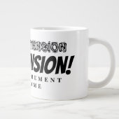 退職者おもしろいへの大きな退職用コーヒーマグの贈り物 ジャンボコーヒーマグカップ (右)