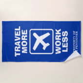 退職者のためのユーモアのあるな引用文のおもしろいなビーチタオル ビーチタオル (正面)